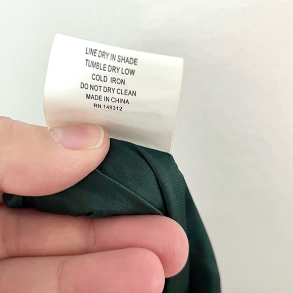 Princess Polly Dark Green Long Sleeve Ruffle Romper Size Small - Picture 12 of 12